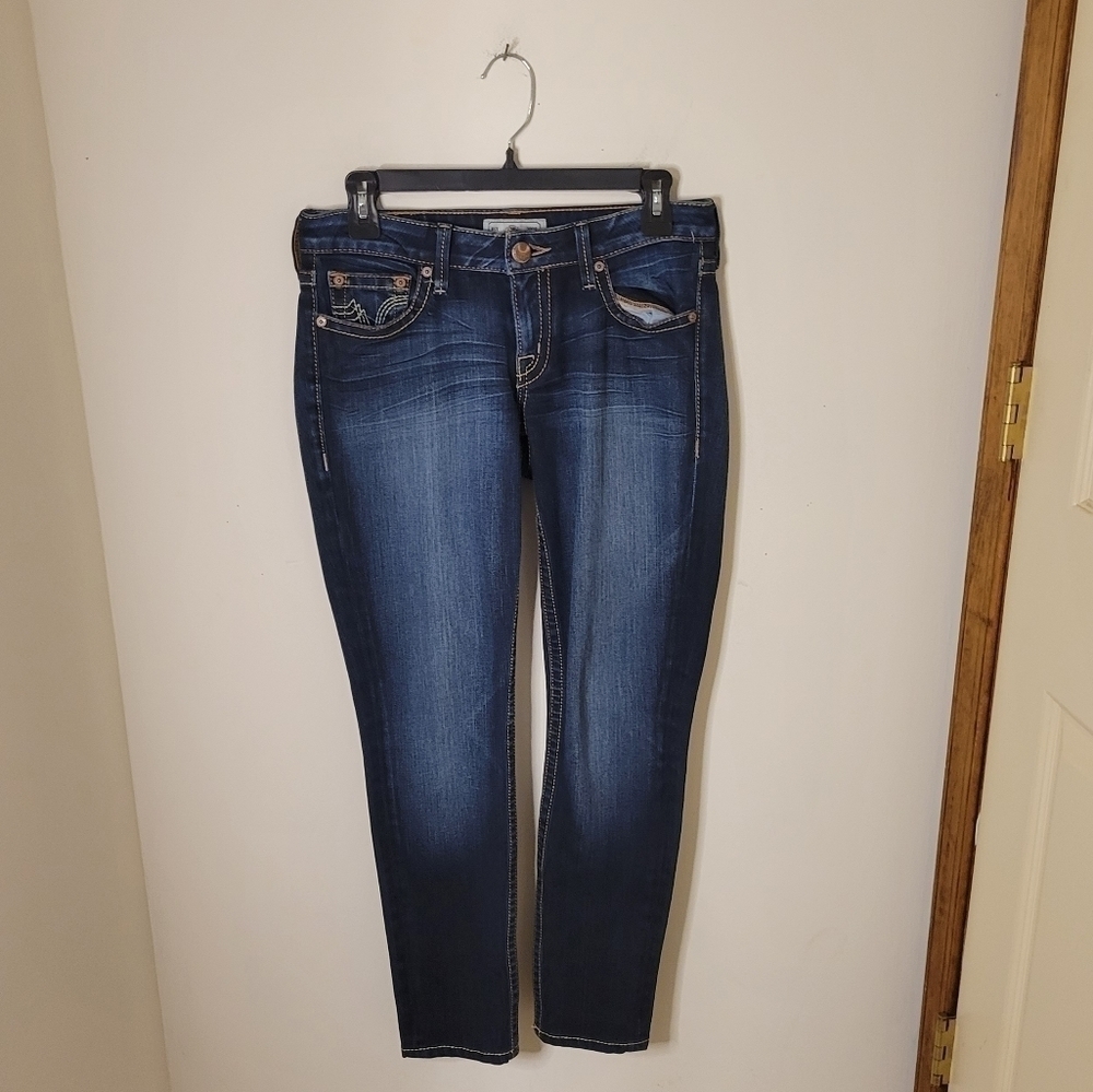 PRVCY Women's Dark Straight Denim Jeans - Size (27) - Excellent Condition